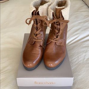 Franco Sarto leather/suede wedge